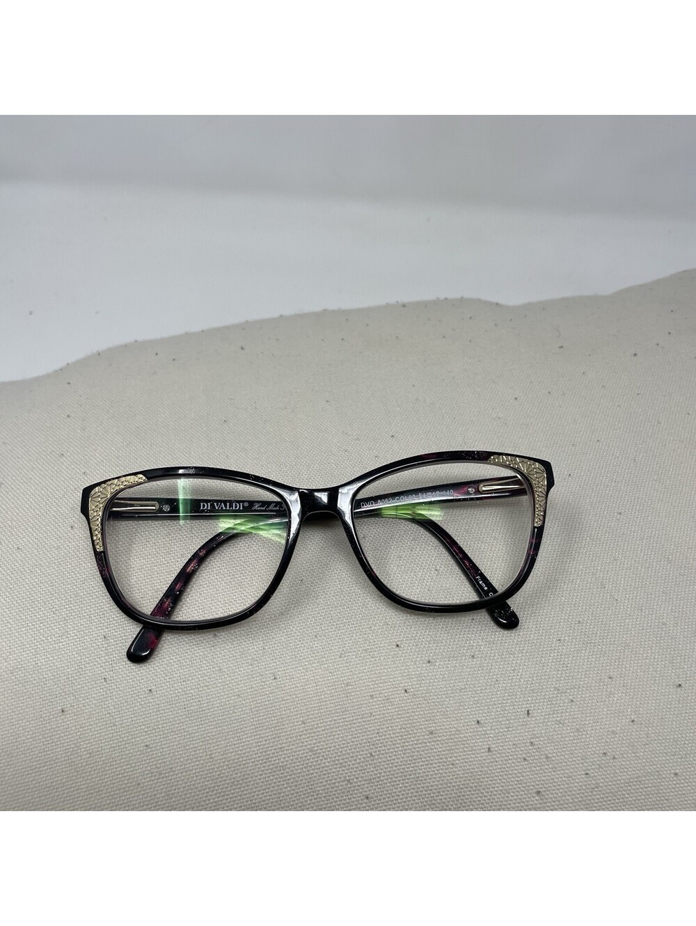 DI Valdi Eyewear DVO 8062 Purple Glitter 54-17-140 Flex Hinge Eyeglasses